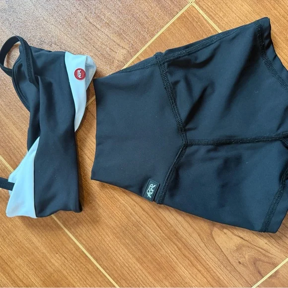 Stylish Black and White Kids Dancewear Set - Picture 2 of 2